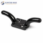 Cleat Hook Black Iron Rope Cleat 75mm 3" Curtain Tieback Pack of 5