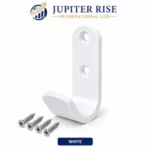 Single Coat Hook Wall Mounted Aluminium Robe Hat Door Clothes Hook