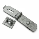 Heavy Duty Swivel Hasp & Staple 8/10in Gate Door Shed Black Galvanised