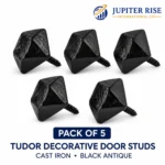 Door Studs Tudor Decorative Cast Iron 15mm/23mm Black Antique Pack 5