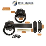 Twisted Ring Gate Latch Heavy Duty Cranked 6" 150mm Garden Shed Door Barn Shed - Image 2