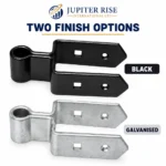 Double Strap Gate Hinge Heavy Duty 3.5" 5" Field Farm Gate - Image 2