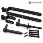Field Gate Hinge Double Strap Hook Drive/Bolt 12 18 24in Galvanised Black - Image 2