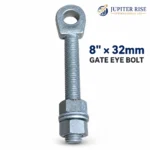 Gate Eye Bolt Adjustable 8" x 32mm Wide Flange for Gates Fencing - Image 2