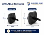 Door Studs Tudor Decorative Cast Iron 15mm/23mm Black Antique Pack 5 - Image 2