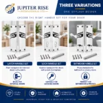 Victorian Door Handles Scroll Lever 152mm Latch Lock Bathroom Chrome - Image 2