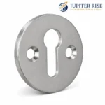Keyhole Escutcheon Victorian Open Cover 30mm Door Lock Plate Polished Chrome Brass - Image 2