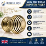 Beehive Cabinet Knob 33mm Antique Brass Reeded Cupboard Wardrobe Drawer - Image 11