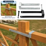 Throw Over Loop Gate Latch 12" Heavy Duty Farm Field Gate Galvanised Black - Image 12