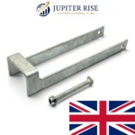 Throw Over Loop Gate Latch 12" Heavy Duty Farm Field Gate Galvanised Black - Image 13