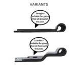 Hook and Band Hinges Heavy Duty Straight Cranked Adjustable Garden Shed Door - Image 15