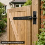Hook and Band Hinges Heavy Duty Straight Cranked Adjustable Garden Shed Door - Image 16