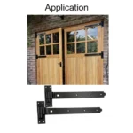 Hook and Band Hinges Heavy Duty Straight Cranked Adjustable Garden Shed Door - Image 18