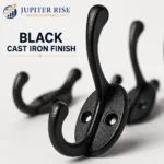Hat and Coat Hooks Wall Mounted Cast Iron Hooks Vintage Hook Hanger 6 in Pack - Image 3