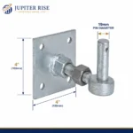 Heavy Duty Gate Hinges Hook Plate 19mm Pin 4x4 Fixed Adjustable - Image 3
