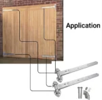 Hook and Band Hinges Heavy Duty Straight Cranked Adjustable Garden Shed Door - Image 20