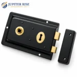 Rim Sash Lock Black 156x106mm Traditional Shed Gate Timber Door - Image 2