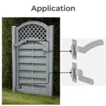 Hook and Band Hinges Heavy Duty Straight Cranked Adjustable Garden Shed Door - Image 21