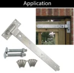 Hook and Band Hinges Heavy Duty Straight Cranked Adjustable Garden Shed Door - Image 22