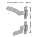 Hook and Band Hinges Heavy Duty Straight Cranked Adjustable Garden Shed Door - Image 27