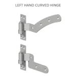 Hook and Band Hinges Heavy Duty Straight Cranked Adjustable Garden Shed Door - Image 28