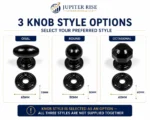 Traditional Rim Lock Cast Iron Door Knob Set Black Internal Vintage - Image 4