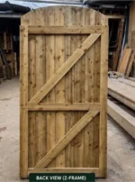 Heavy Duty Feather Edge Wooden Garden Gate | Dome Top | Pressure Treated | UK - Image 4