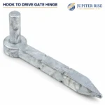Hook to Drive Gate Hinge 19mm Pin 215mm Galvanised Field Farm Fence - Image 4