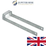 Throw Over Loop Gate Latch 12" Heavy Duty Farm Field Gate Galvanised Black - Image 5