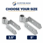 Double Strap Gate Hinge Heavy Duty 3.5" 5" Field Farm Gate - Image 5