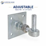 Heavy Duty Gate Hinges Hook Plate 19mm Pin 4x4 Fixed Adjustable - Image 5