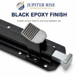 Heavy Duty Foot Bolt 200mm Gate Door Floor Lock Black Iron Spring Loaded - Image 5