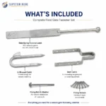 Field Gate Spring Fastener Latch 24" Heavy Duty Galvanised Farm Catch - Image 6
