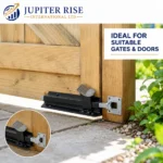 Heavy Duty Foot Bolt 200mm Gate Door Floor Lock Black Iron Spring Loaded - Image 8