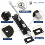 Monkey Tail Gate Bolt Drop Down Heavy Duty 12" 18" 24" 36" Garage Door - Image 8