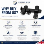 Kick Over Stable Latch Heavy Duty Door latch 248mm Black Galvanised - Image 8