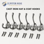 Hat and Coat Hooks Wall Mounted Cast Iron Hooks Vintage Hook Hanger 6 in Pack - Image 8
