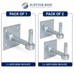 Heavy Duty Gate Hinges Hook Plate 19mm Pin 4x4 Fixed Adjustable - Image 9
