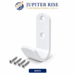 Single Coat Hook Wall Mounted Aluminium Robe Hat Door Clothes Hook - Image 9