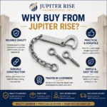 Gate Hook & Eye Safety Chain Heavy Duty 158mm Galvanised Field Farm - Image 9