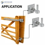 Heavy Duty Gate Hinges Hook Plate 19mm Pin 4x4 Fixed Adjustable - Image 10