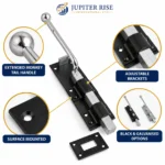 Monkey Tail Gate Bolt Drop Down Heavy Duty 12" 18" 24" 36" Garage Door - Image 10