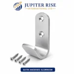 Single Coat Hook Wall Mounted Aluminium Robe Hat Door Clothes Hook - Image 10