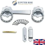 Twisted Ring Gate Latch Heavy Duty Cranked 6" 150mm Garden Shed Door Barn Shed - Image 6