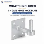 Heavy Duty Gate Hinges Hook Plate 19mm Pin 4x4 Fixed Adjustable - Image 7
