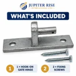 Hook To Bolt Gate Hinge Galvanised Field Farm Gate 19mm Pin 10-18" - Image 7