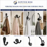 Coat Hooks Antique Vintage Style Cast Iron Robe Hooks Wall Hooks Door Hangers - Image 7