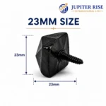 Door Studs Tudor Decorative Cast Iron 15mm 23mm Black Antique Pack 5 - Image 5