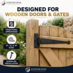 Hand Forged Tee Hinges 12 15 18 Inch Black Wrought Iron Strap Door Gate Shed - Image 4
