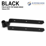 Field Gate Top Band Hinge 19mm Eye Heavy Duty 12/18/24" Black Galvanised - Image 3